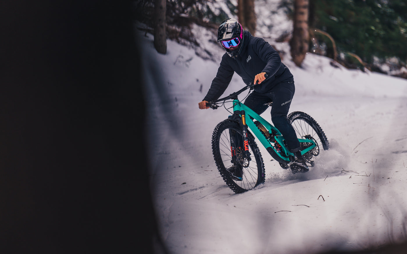 Erik in Aktion im Schnee