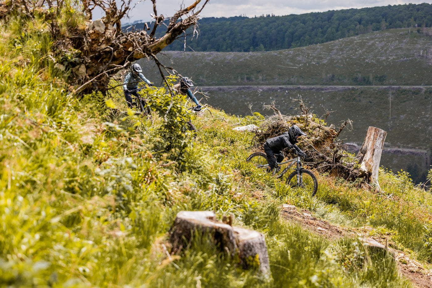 Teamfahrer Jonas in Aktion