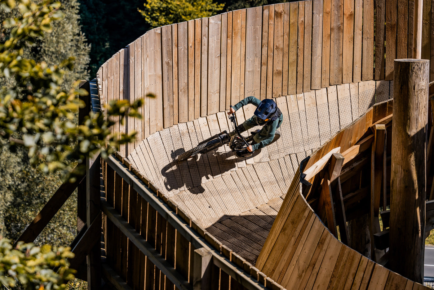 Luke Peters beim Mountainbiken