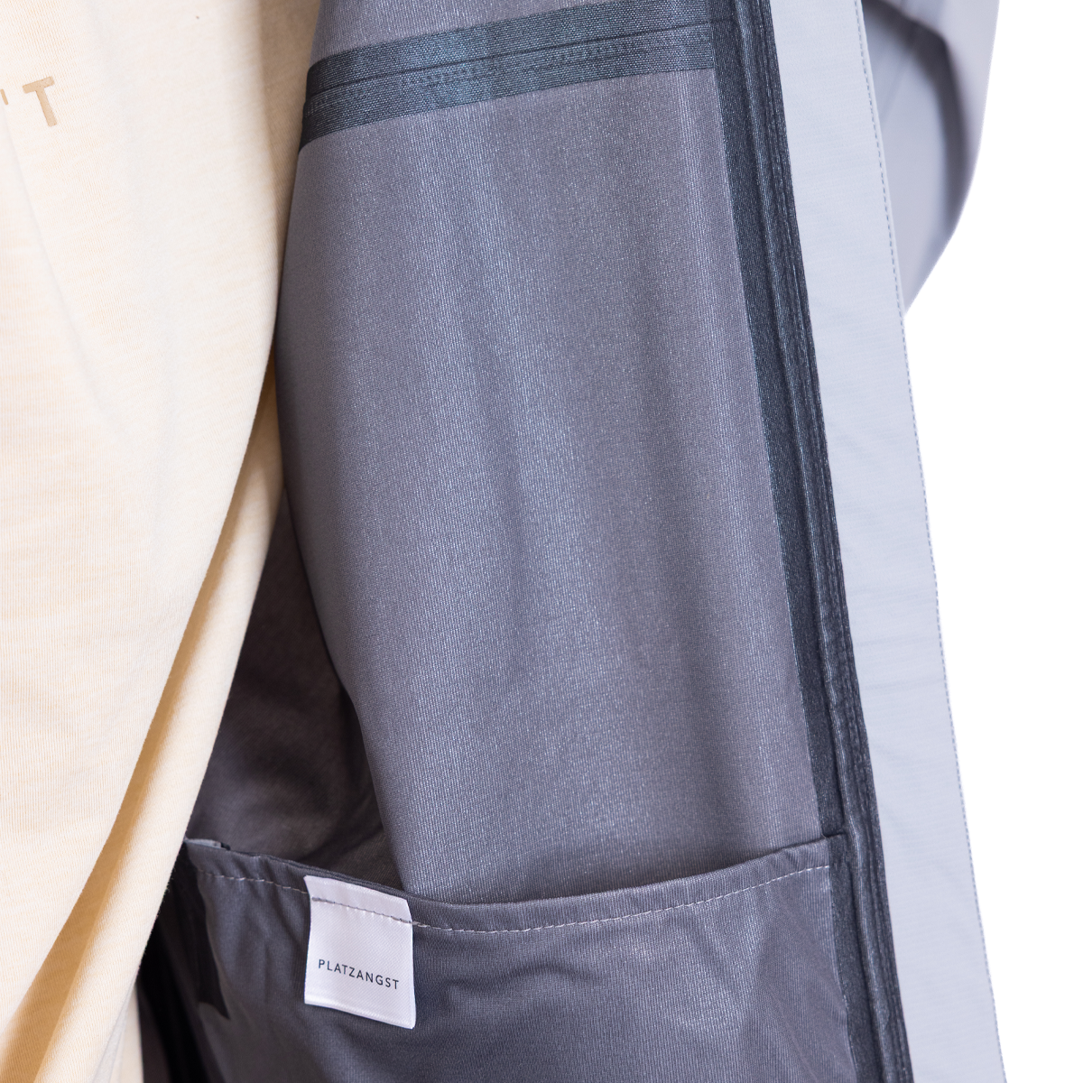 Regenjacke DFL EVO Grau - Detailansicht Innenfutter