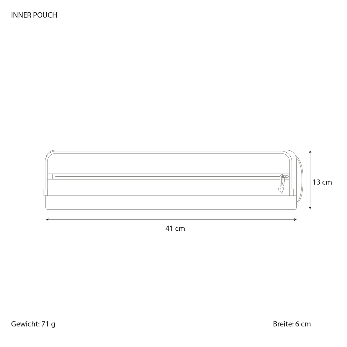 Taschenmaße Inner Pouch