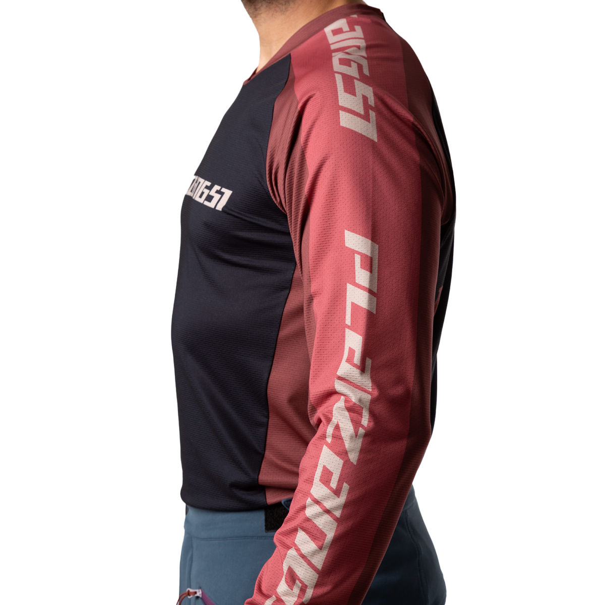 LS Jersey Rot Seitenansicht