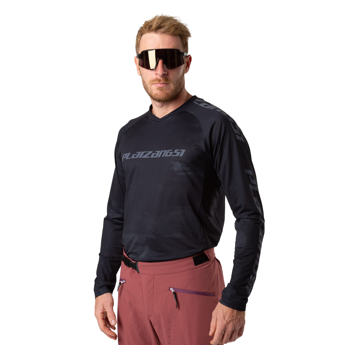 Artikelbild Herrentrikot LS Jersey Schwarz, Vorderansicht