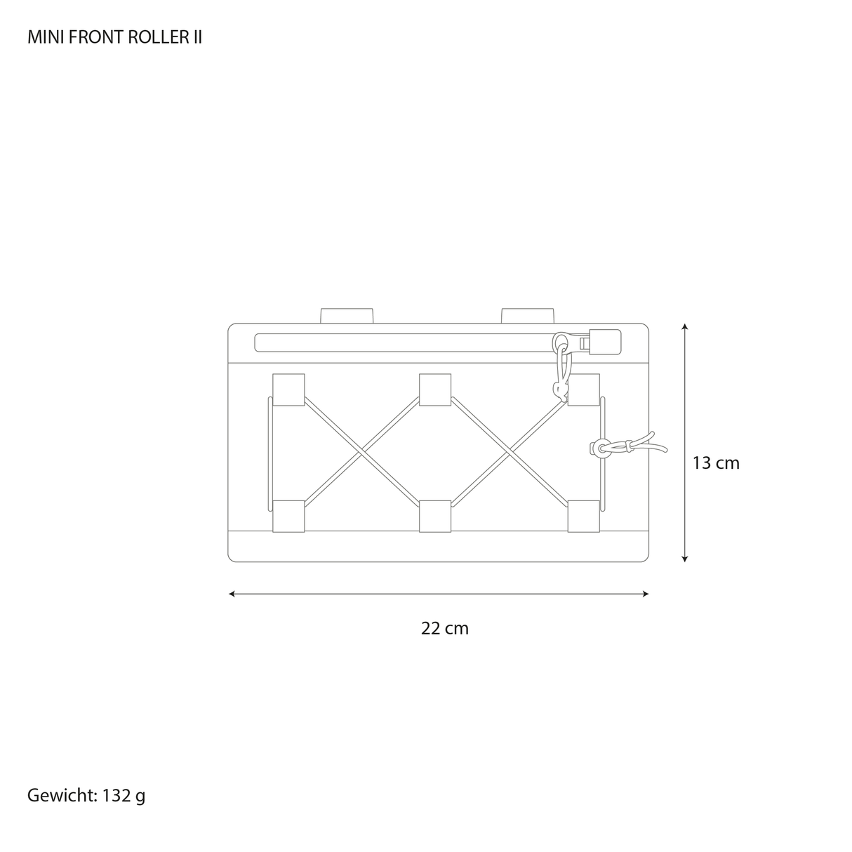 Taschenmaße Mini Front Roller II