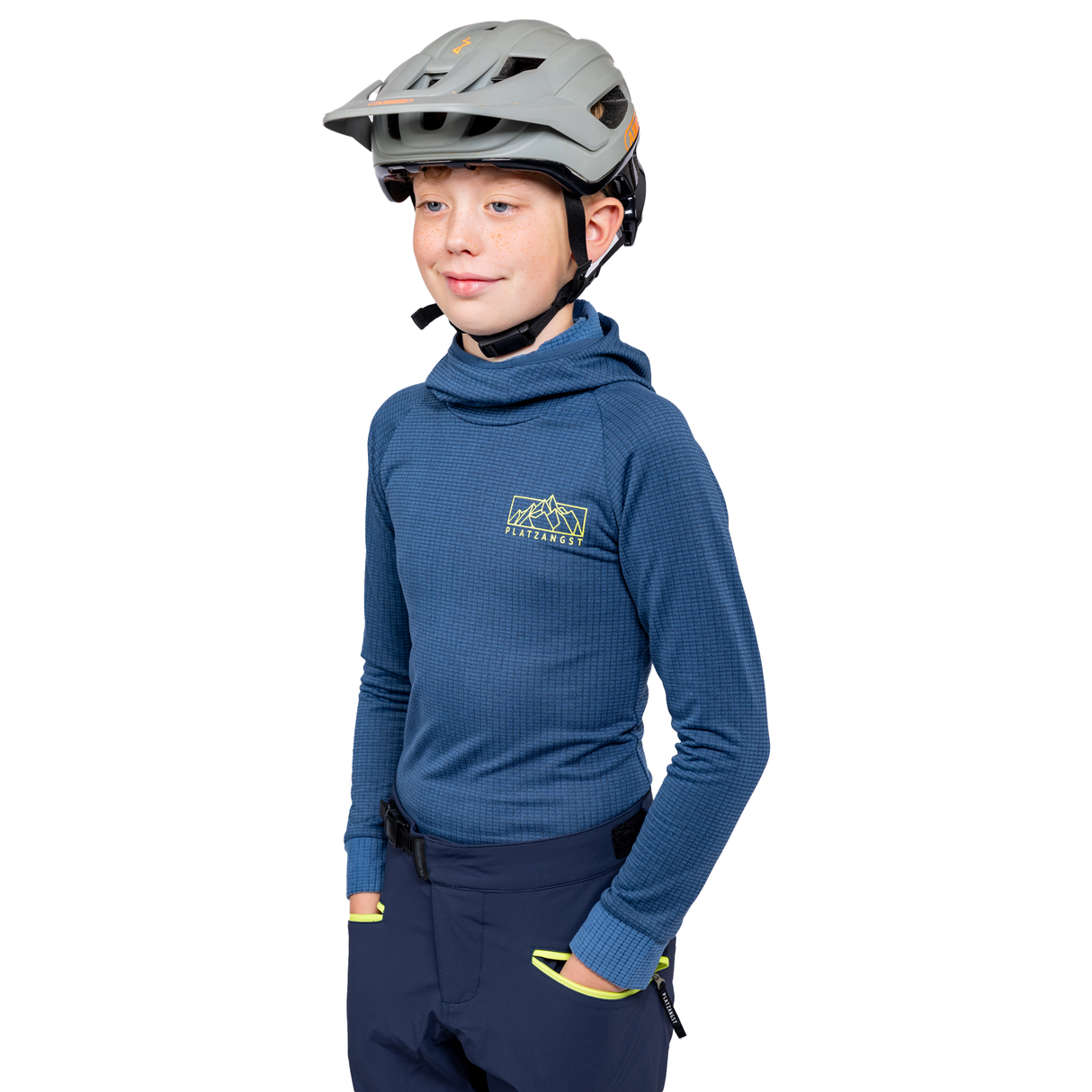 Kinder Maskentrikot in Blau - Vorderansicht