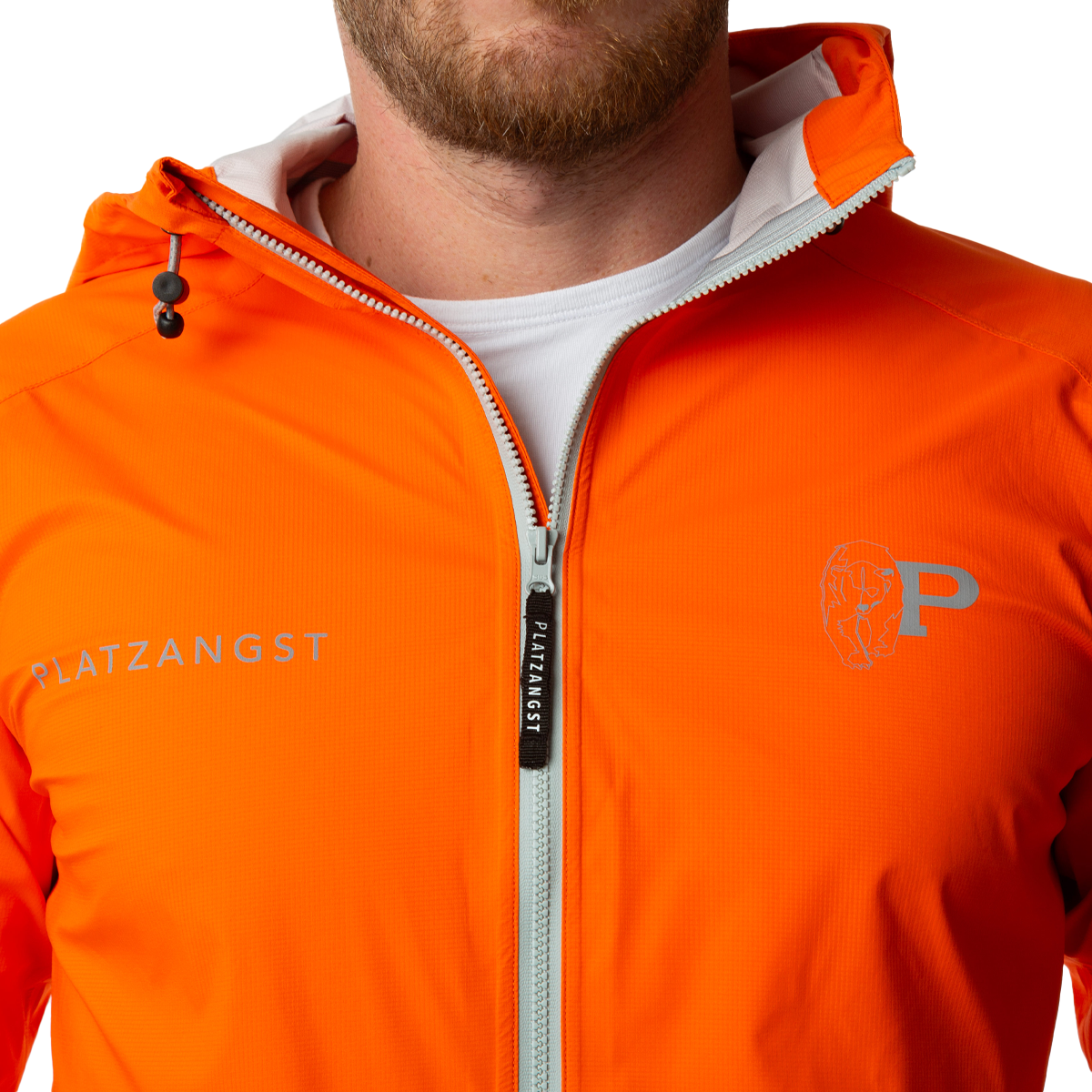 Platzangst Shelter Suit - Orange Closeup 4