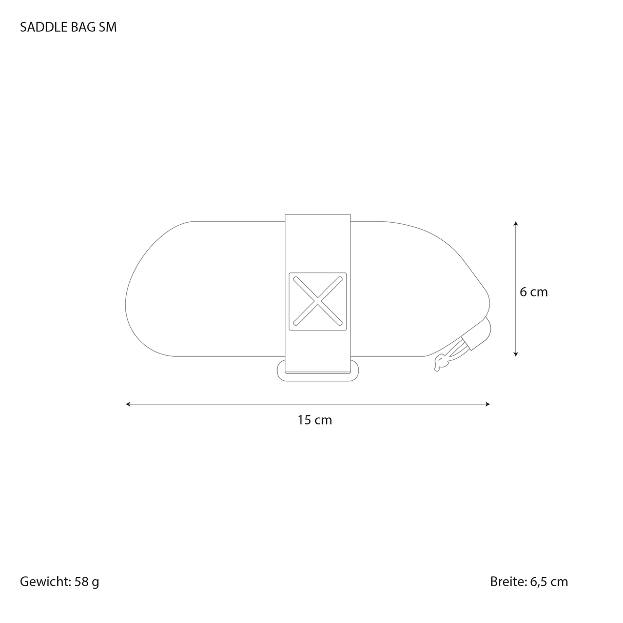 Taschenmaße Saddle Bag Small