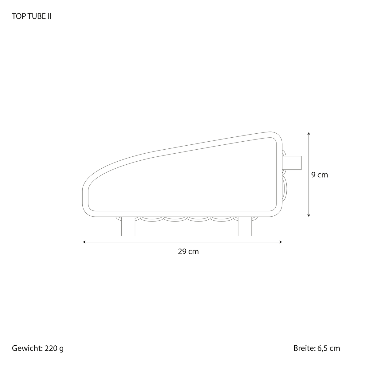 Taschenmaße Top Tube II