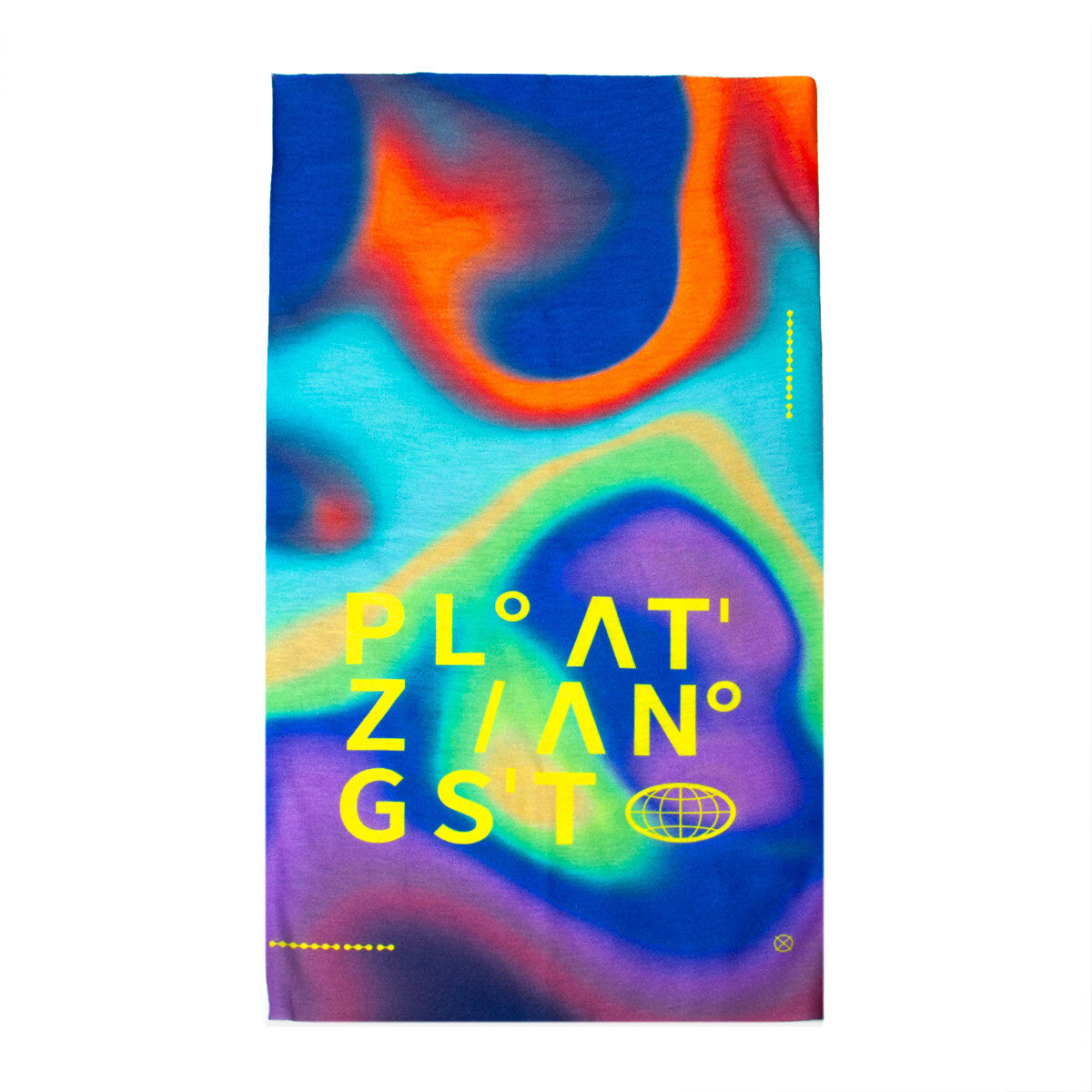 Buntes Halstuch flach ausliegend