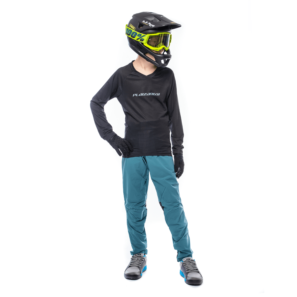 Platzangst CF Tight Pants Youth - Blau 5