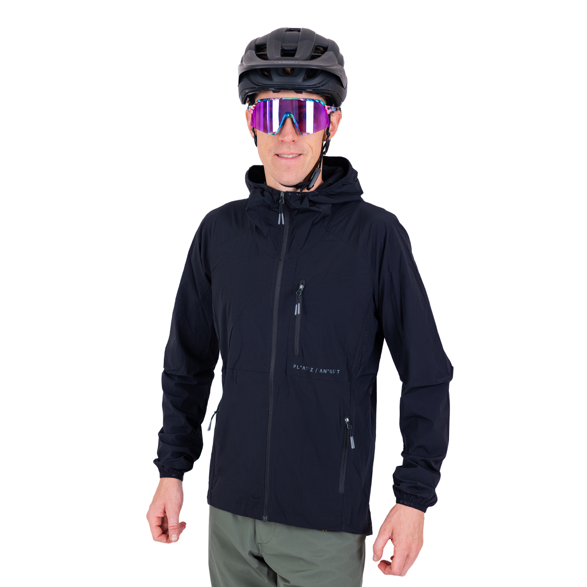 Windbreaker Jacke AIRY JACKET Schwarz - Vorderansicht