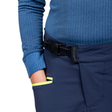 Kinder MTB-Hose CF Tight in Blau - Detailansicht Seitentasche