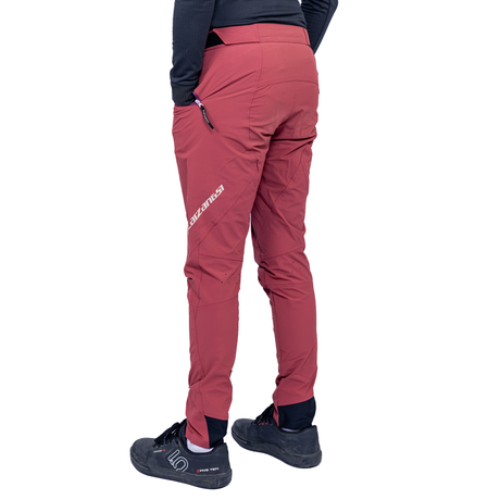 Kinder MTB-Hose CF Tight in Rot - Rückansicht