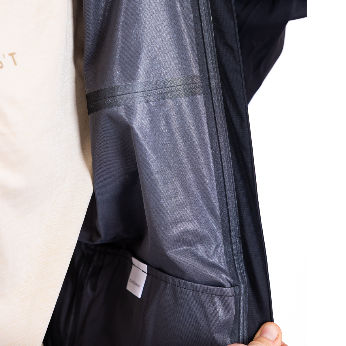 Regenjacke DFL EVO Schwarz - Detailbild Innenfutter