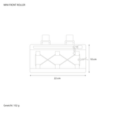 Taschenmaße Mini Front Roller