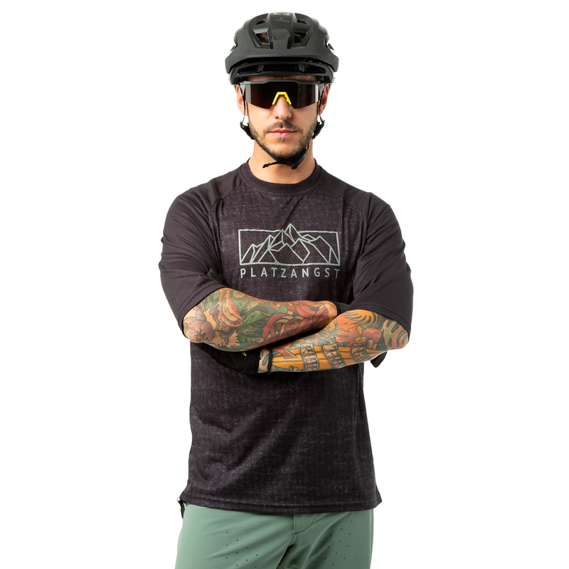 Artikelbild Herrentrikot Mountain Jersey in Schwarz, Vorderansicht