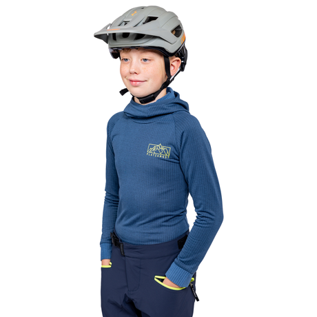 Kinder Maskentrikot in Blau - Vorderansicht