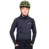 Kinder Maskentrikot in Schwarz - Vorderansicht 